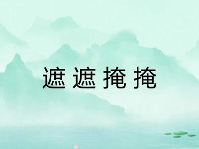 遮遮掩掩