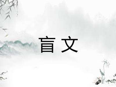 盲文