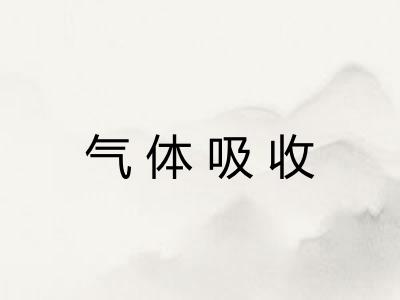 气体吸收