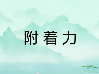附着力