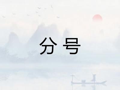 分号