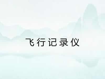 飞行记录仪