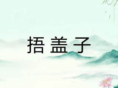 捂盖子