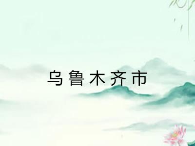 乌鲁木齐市