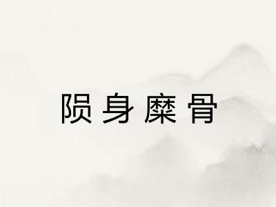 陨身糜骨