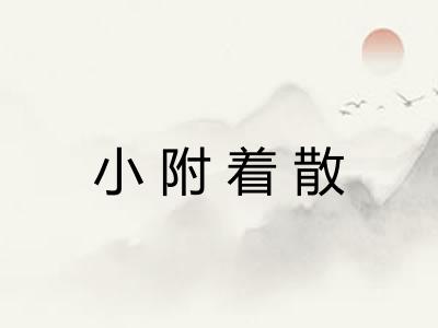 小附着散