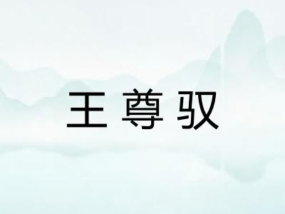 王尊驭