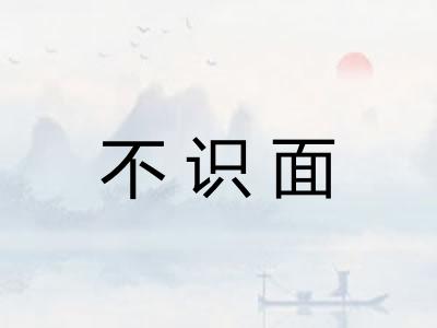 不识面