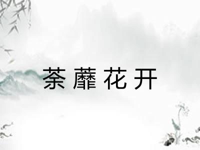 荼蘼花开