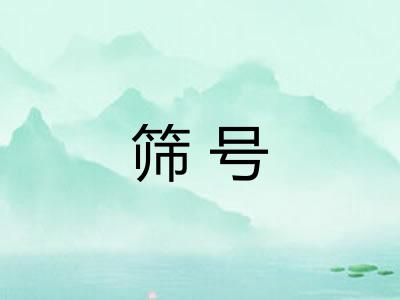 筛号