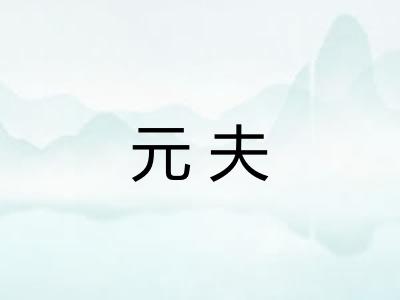 元夫