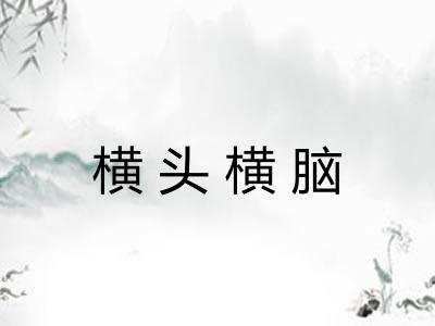 横头横脑