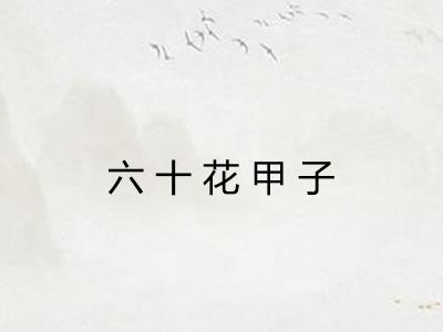 六十花甲子