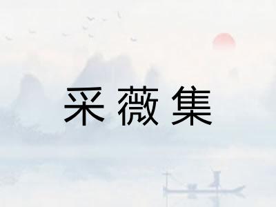 采薇集