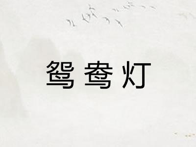 鸳鸯灯