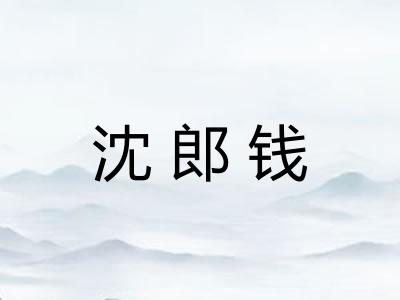 沈郎钱