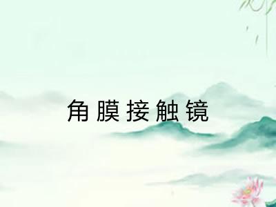 角膜接触镜