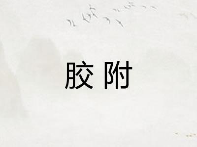 胶附