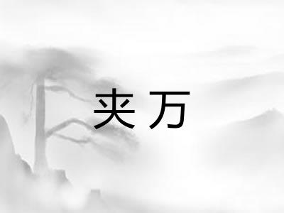 夹万