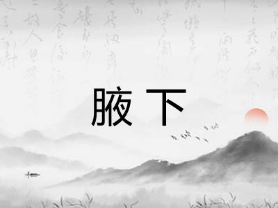 腋下