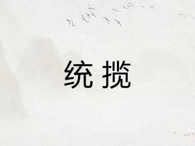 统揽