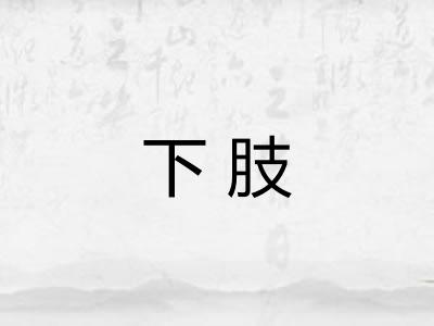 下肢