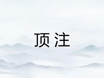 顶注