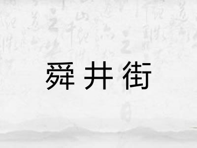 舜井街