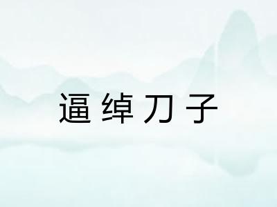 逼绰刀子