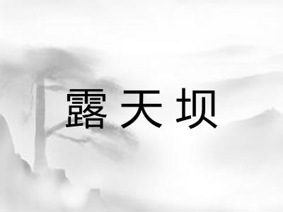 露天坝
