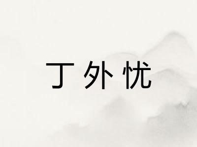 丁外忧