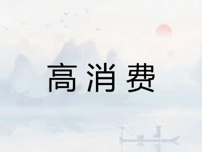 高消费