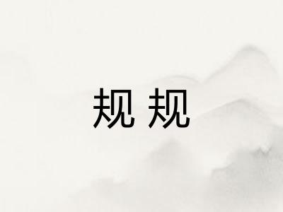 规规