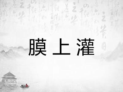 膜上灌