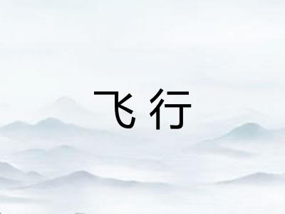 飞行