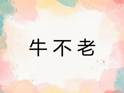 牛不老