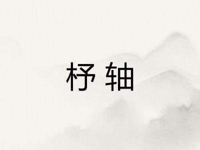 杼轴