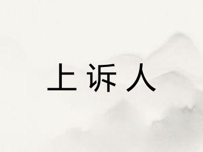 上诉人