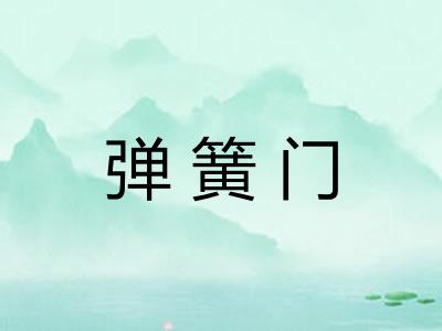 弹簧门