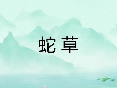 蛇草