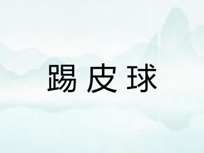 踢皮球