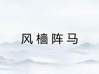 风樯阵马