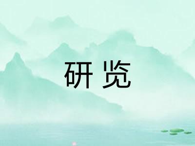研览