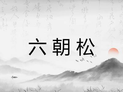 六朝松