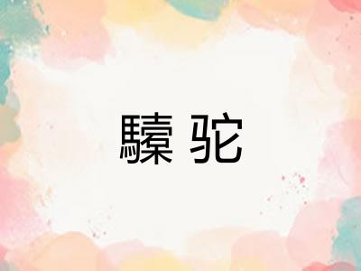 驝驼