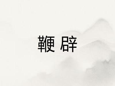 鞭辟