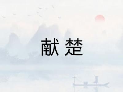 献楚