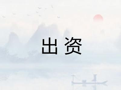 出资