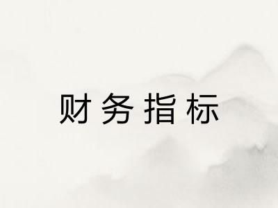 财务指标