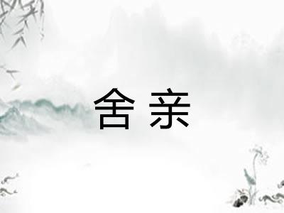 舍亲